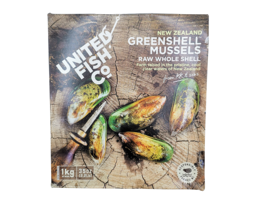 Mussel Whole Shell-NZ Greenshell Raw (1kg)